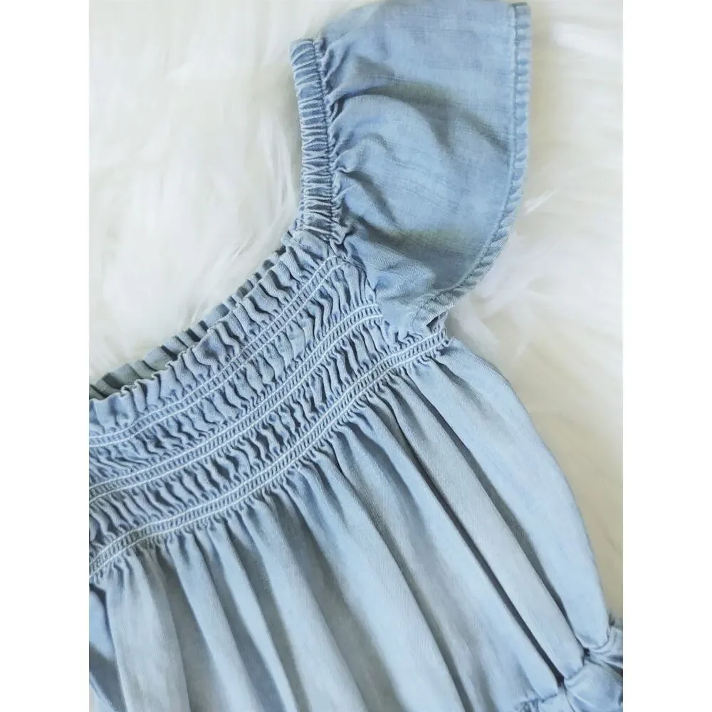 NWT Cloth & Stone Sweet Chambray Romper - 2T
